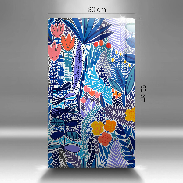 Chopping board glass Painted meadow