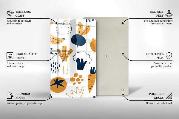 Chopping board glass Food illustration