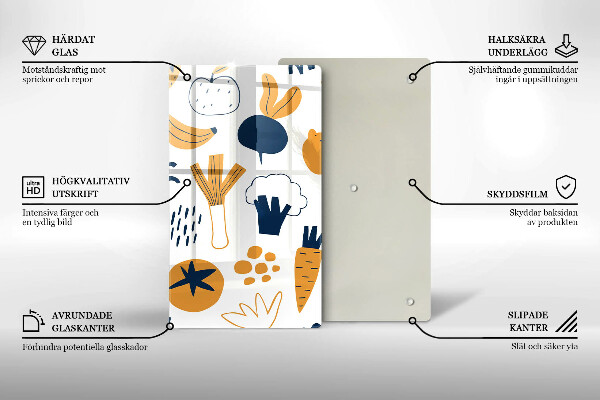 Chopping board glass Food illustration