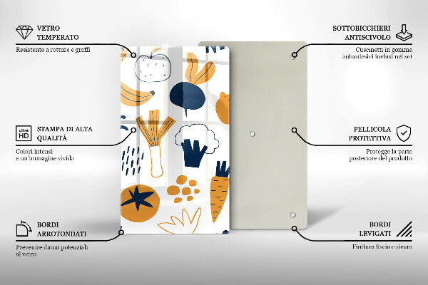 Chopping board glass Food illustration