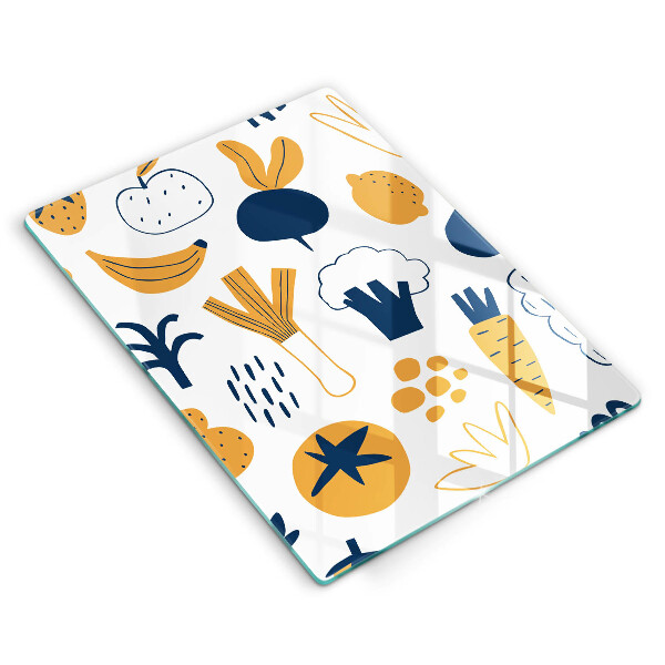 Chopping board glass Food illustration