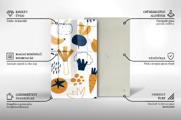 Chopping board glass Food illustration