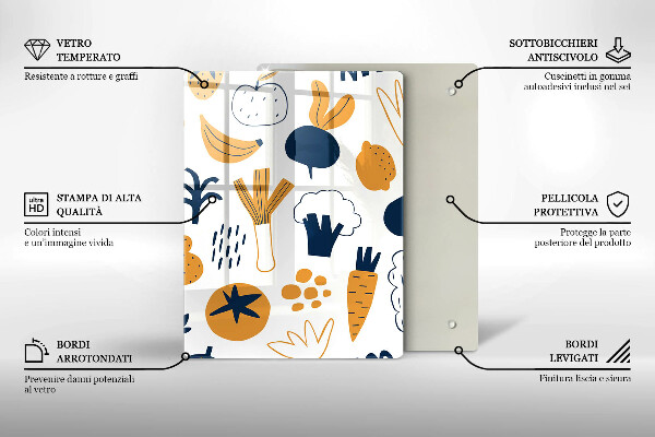 Chopping board glass Food illustration