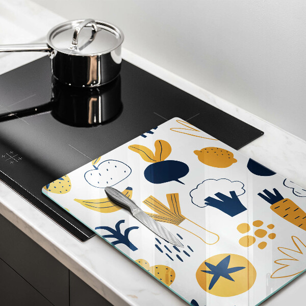 Chopping board glass Food illustration