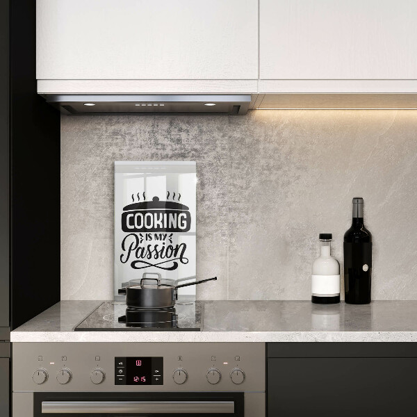 Chopping board glass Cooking is my passion