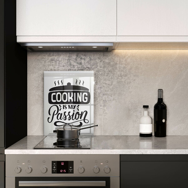 Chopping board glass Cooking is my passion