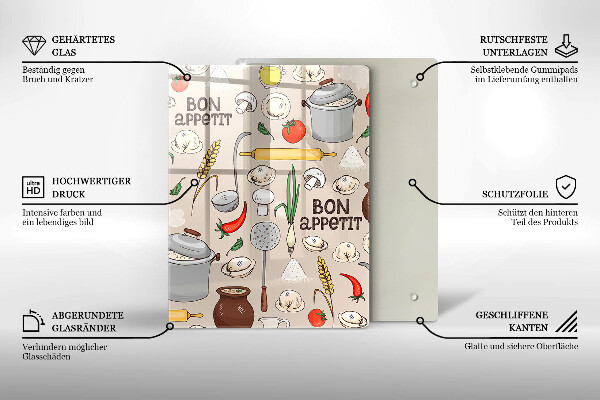 Chopping board glass Kitchen illustration