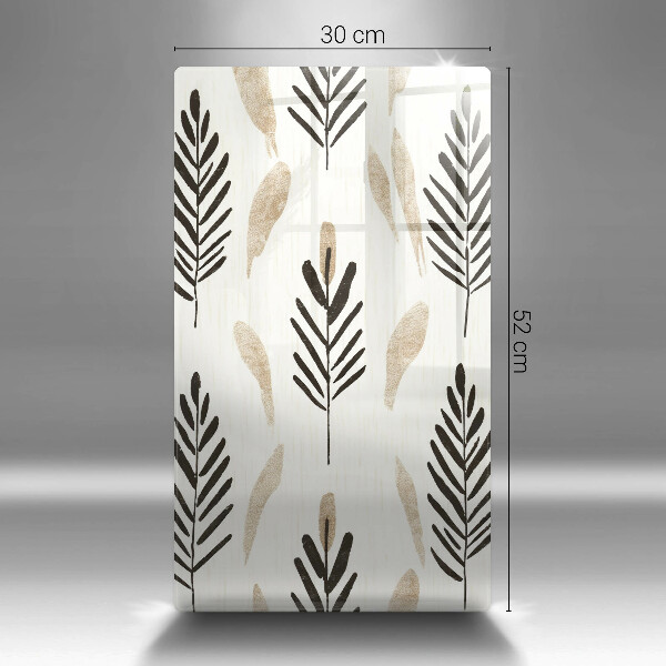 Chopping board glass Boho plants