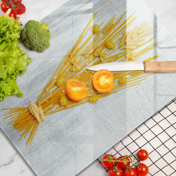 Chopping board glass Pasta