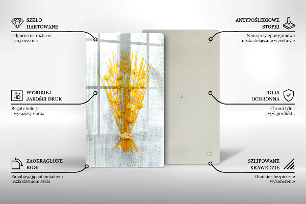 Chopping board glass Pasta