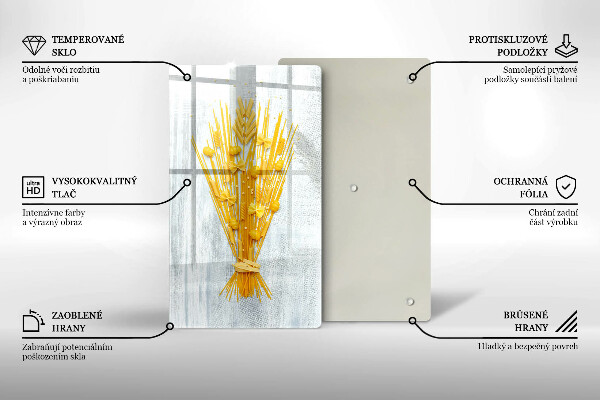 Chopping board glass Pasta