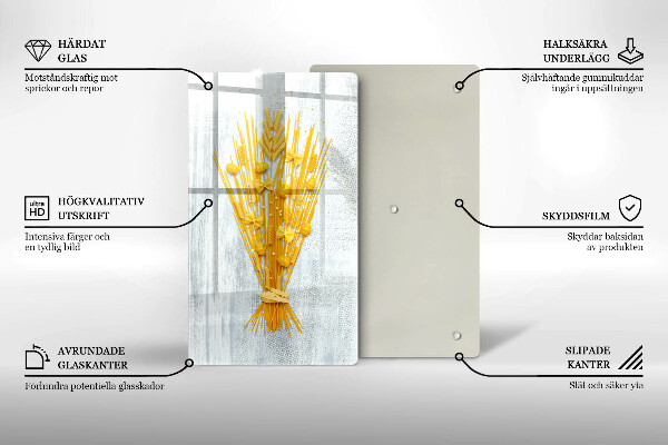 Chopping board glass Pasta