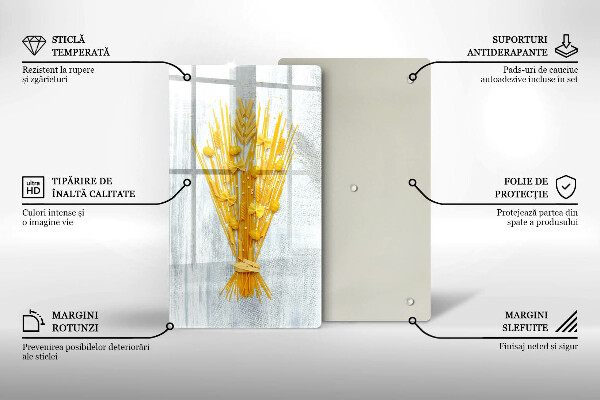 Chopping board glass Pasta