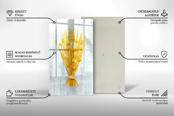 Chopping board glass Pasta