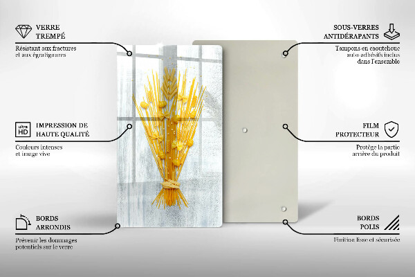 Chopping board glass Pasta