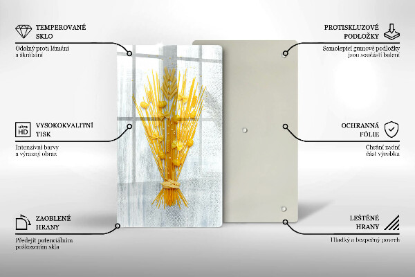 Chopping board glass Pasta