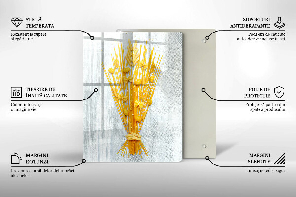 Chopping board glass Pasta