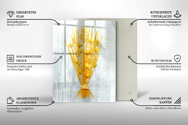Chopping board glass Pasta