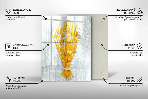 Chopping board glass Pasta