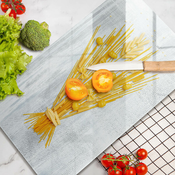 Chopping board glass Pasta