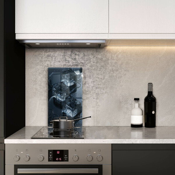 Chopping board glass Cold ice cubes
