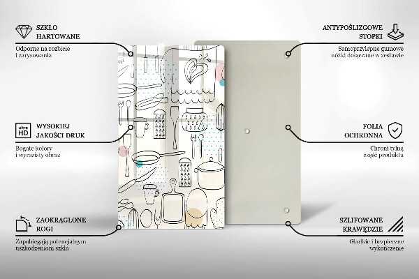 Chopping board glass Kitchen accessories