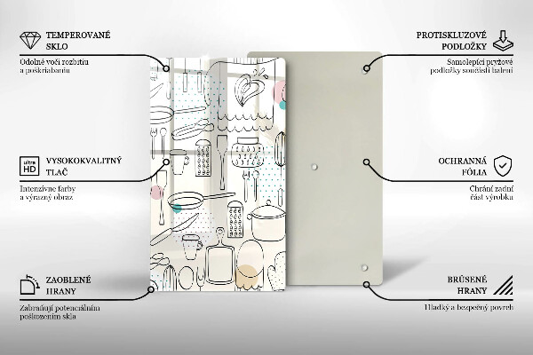 Chopping board glass Kitchen accessories