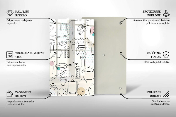 Chopping board glass Kitchen accessories