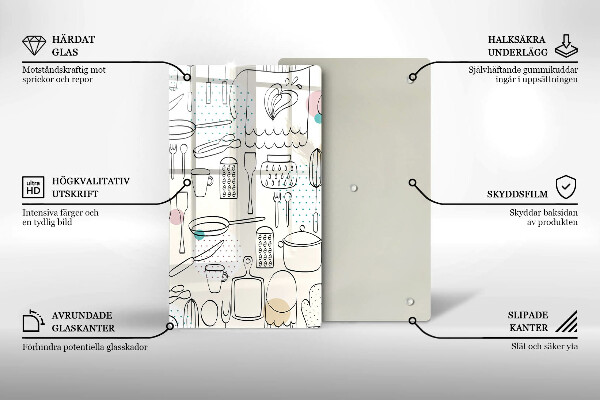 Chopping board glass Kitchen accessories