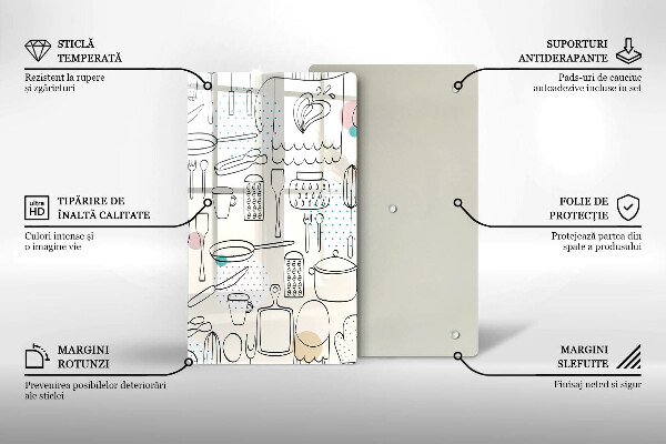 Chopping board glass Kitchen accessories