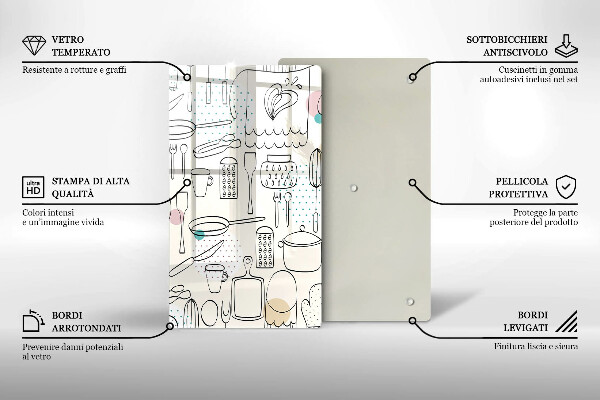 Chopping board glass Kitchen accessories