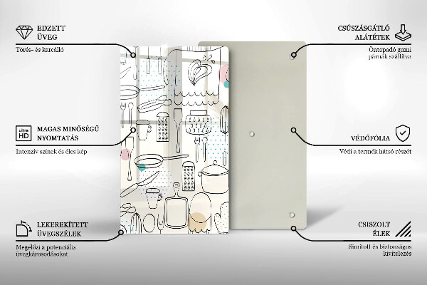 Chopping board glass Kitchen accessories