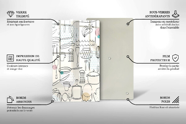 Chopping board glass Kitchen accessories