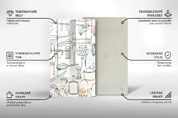 Chopping board glass Kitchen accessories