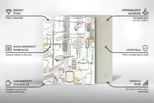 Chopping board glass Kitchen accessories