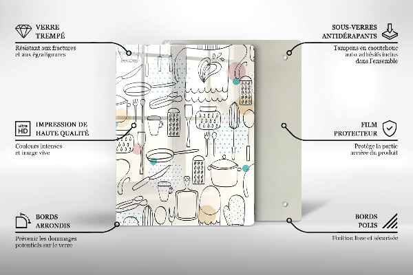Chopping board glass Kitchen accessories