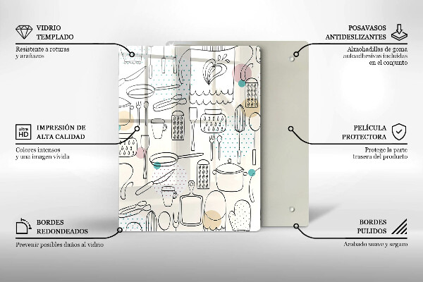 Chopping board glass Kitchen accessories