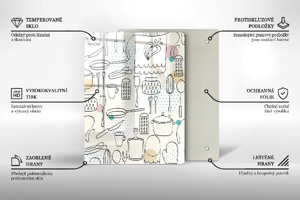 Chopping board glass Kitchen accessories