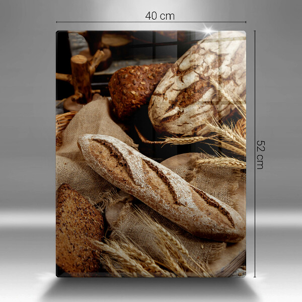 Chopping board glass Bread