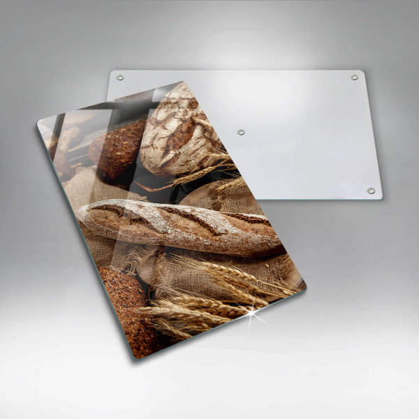 Chopping board glass Bread