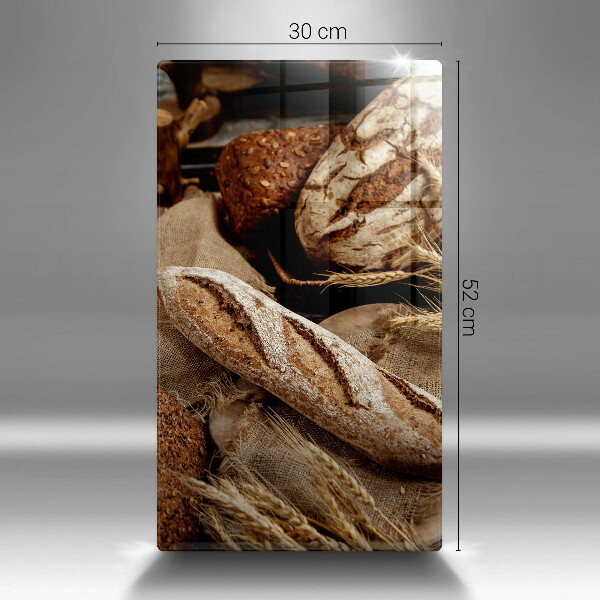 Chopping board glass Bread