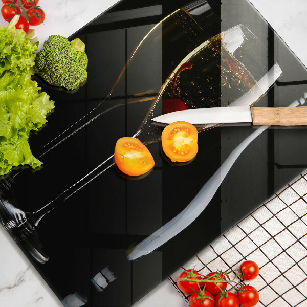 Chopping board glass Champagne glasses