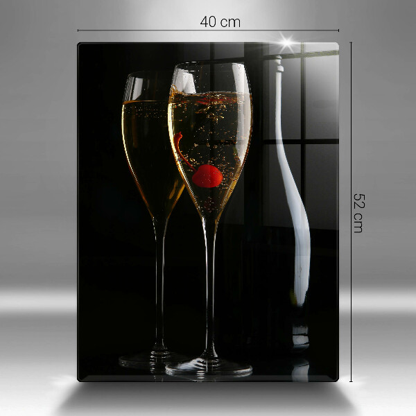 Chopping board glass Champagne glasses