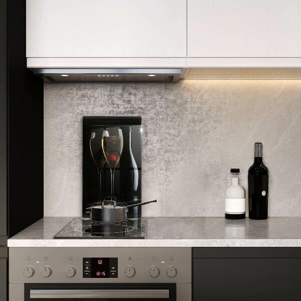 Chopping board glass Champagne glasses