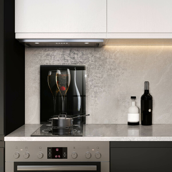 Chopping board glass Champagne glasses