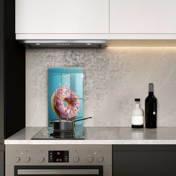 Chopping board glass Sweet donut