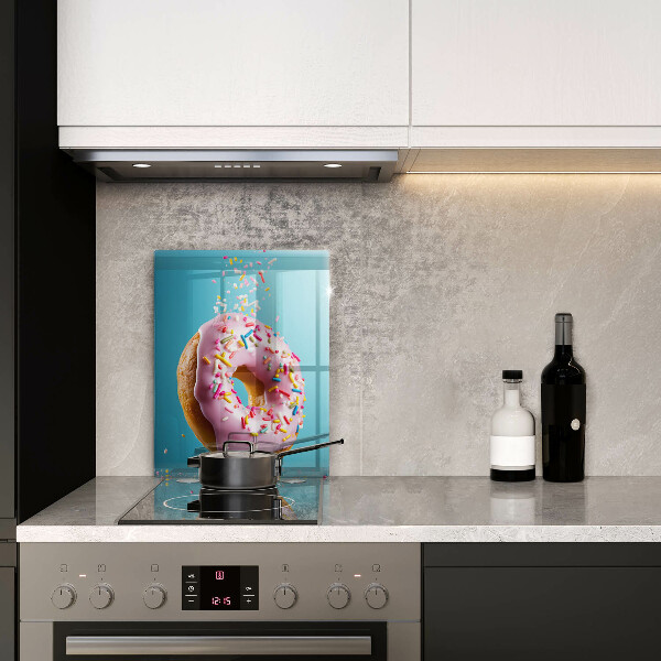 Chopping board glass Sweet donut