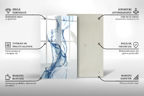 Chopping board glass Clean water