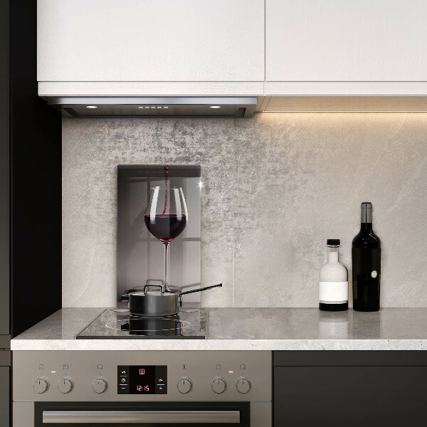 Chopping board glass Glass and grapes