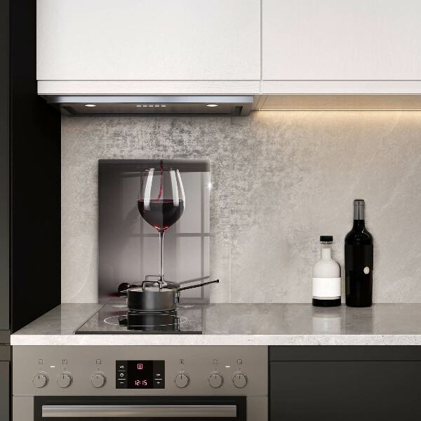 Chopping board glass Glass and grapes